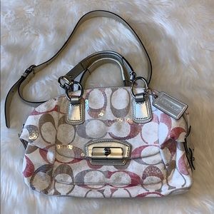 EUC!!! Coach Kristin Domed Sequin Satchel